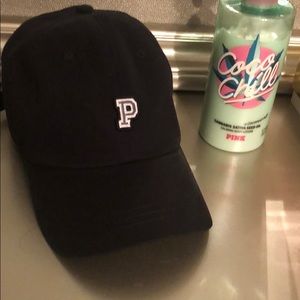 Pink Victoria secret hats one size color black